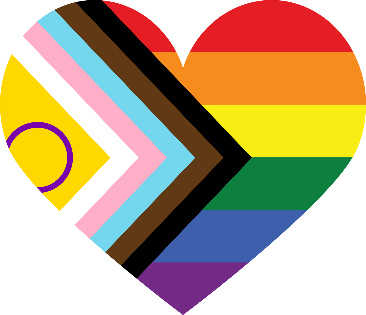 Heart Progress Pride Flag